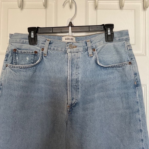 Agolde Denim - AGOLDE Light Blue Denim Jeans